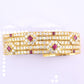Important French 18K Gold Diamond & Ruby Bracelet | Attrib. Andre Vassort Paris
