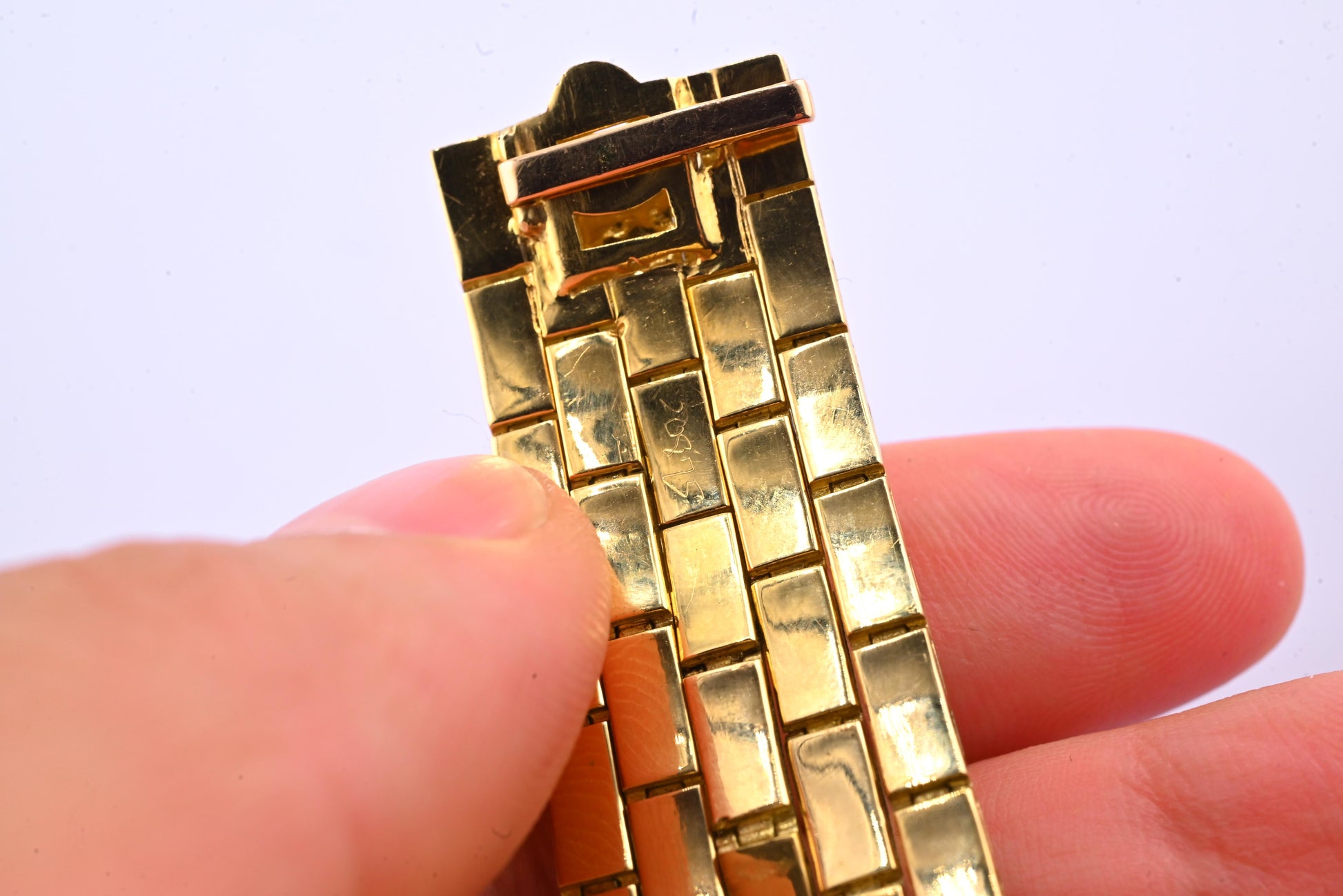 Important French 18K Gold Diamond & Ruby Bracelet | Attrib. Andre Vassort Paris