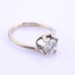 18K White Gold Solitaire Diamond Ring – 0.75 Carat, IGI Certified, Size 5
