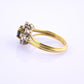 18K Yellow Gold 1.20ct Natural Blue Sapphire Diamond Ring Size 8 IGI Certified
