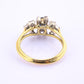 18K Yellow Gold 1.20ct Natural Blue Sapphire Diamond Ring Size 8 IGI Certified