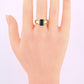 IGI Certified 14K Yellow Gold Green Tourmaline Ring – 3.00 CT Step Cut 4.50 DWT