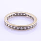 14K White Gold Diamond Eternity Band Ring 0.44 CTW Near Colorless Size 6