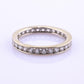 14K White Gold Diamond Eternity Band Ring 0.44 CTW Near Colorless Size 6