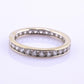 14K White Gold Diamond Eternity Band Ring 0.44 CTW Near Colorless Size 6
