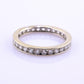 14K White Gold Diamond Eternity Band Ring 0.44 CTW Near Colorless Size 6