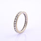 14K White Gold Diamond Eternity Band Ring 0.44 CTW Near Colorless Size 6