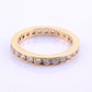 14K Yellow Gold Diamond Eternity Band Ring 0.75 CTW Near Colorless Size 6