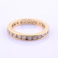14K Yellow Gold Diamond Eternity Band Ring 0.75 CTW Near Colorless Size 6