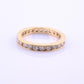14K Yellow Gold Diamond Eternity Band Ring 0.75 CTW Near Colorless Size 6