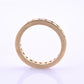 14K Yellow Gold Diamond Eternity Band Ring 0.75 CTW Near Colorless Size 6