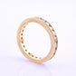 14K Yellow Gold Diamond Eternity Band Ring 0.75 CTW Near Colorless Size 6