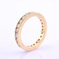 14K Yellow Gold Diamond Eternity Band Ring 0.75 CTW Near Colorless Size 6