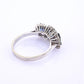 14K White Gold Ring 2.10ct Natural Blue Sapphires & 0.44ct Diamond Accent