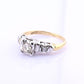 IGI Certified 14K Yellow & White Gold Ring Natural Diamonds Ring Size 4.5