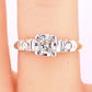 IGI Certified 14K Yellow & White Gold Ring Natural Diamonds Ring Size 4.5