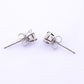 .76 CTW Natural Diamond Stud Earrings 14k White Gold