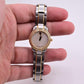 18K Yellow Gold Bezel & Stainless Steel Movado Ladies Watch With Diamonds