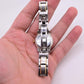 18K Yellow Gold Bezel & Stainless Steel Movado Ladies Watch With Diamonds