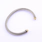 David Yurman 14k Gold & Sterling Silver Cable Classics Cuff