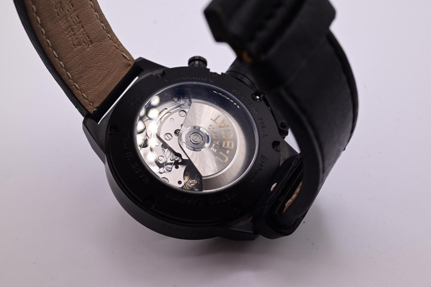 Awesome Classico CAB U-BOAT Chronograph DLC Diver 45 MM Destro