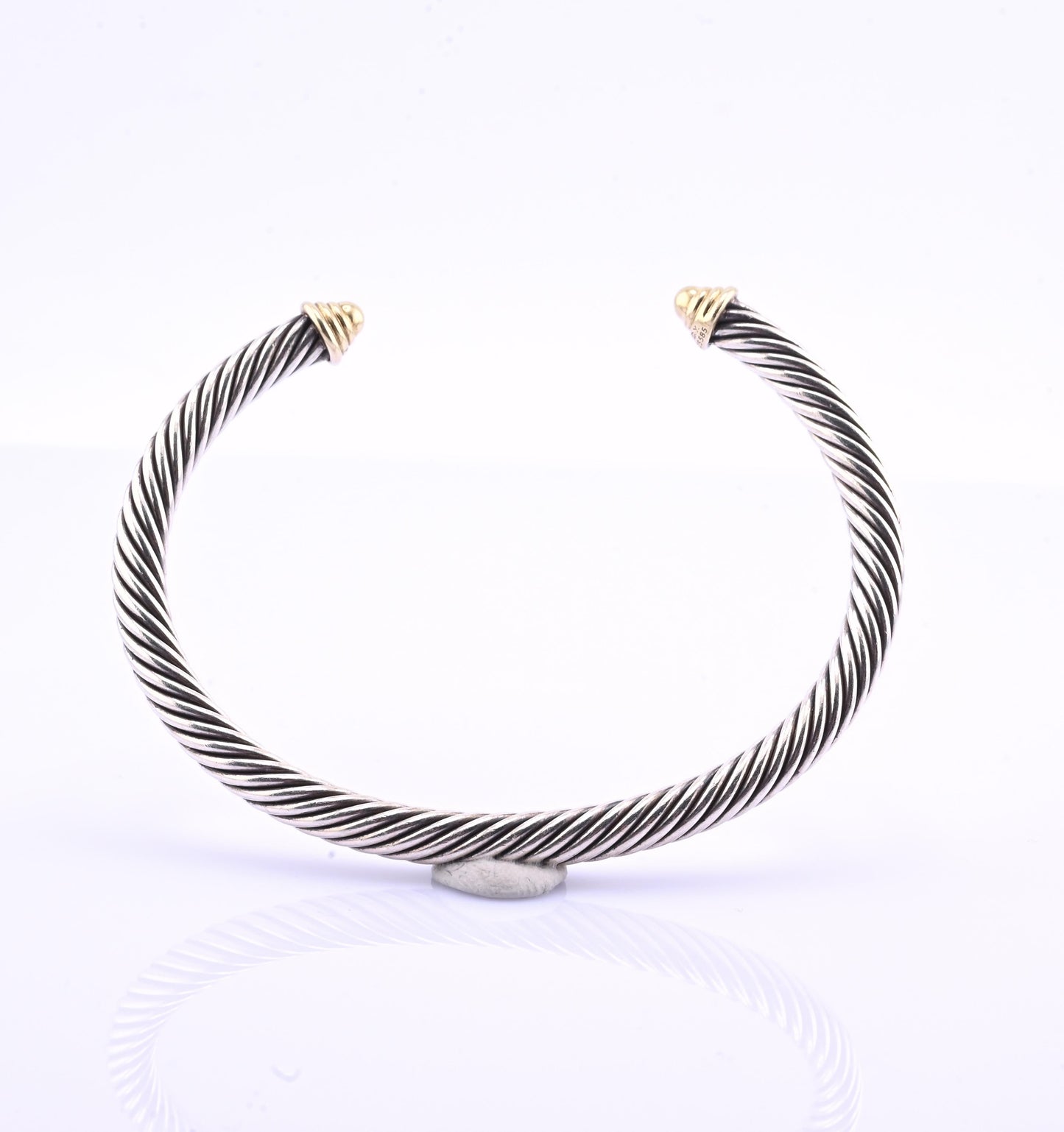 David Yurman 14k Gold & Sterling Silver Cable Classics Cuff