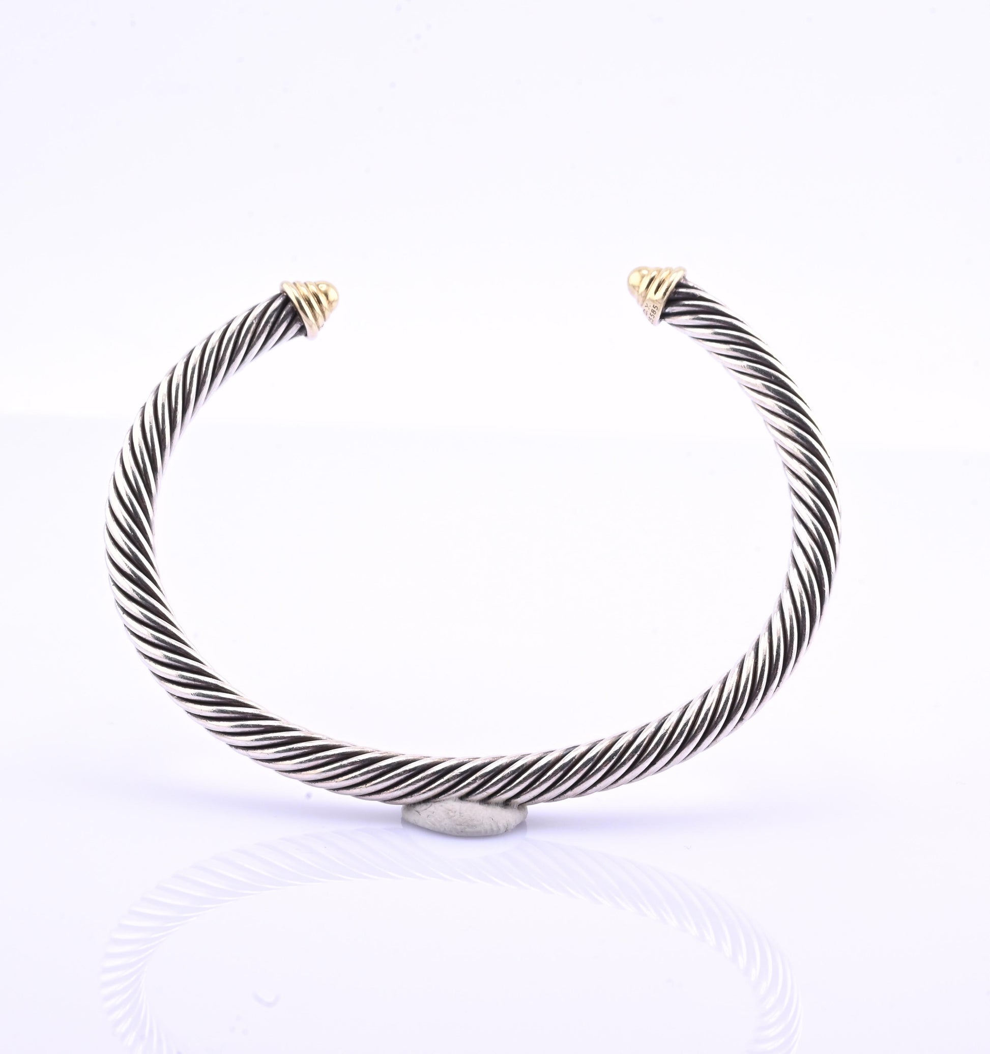 David Yurman 14k Gold & Sterling Silver Cable Classics Cuff