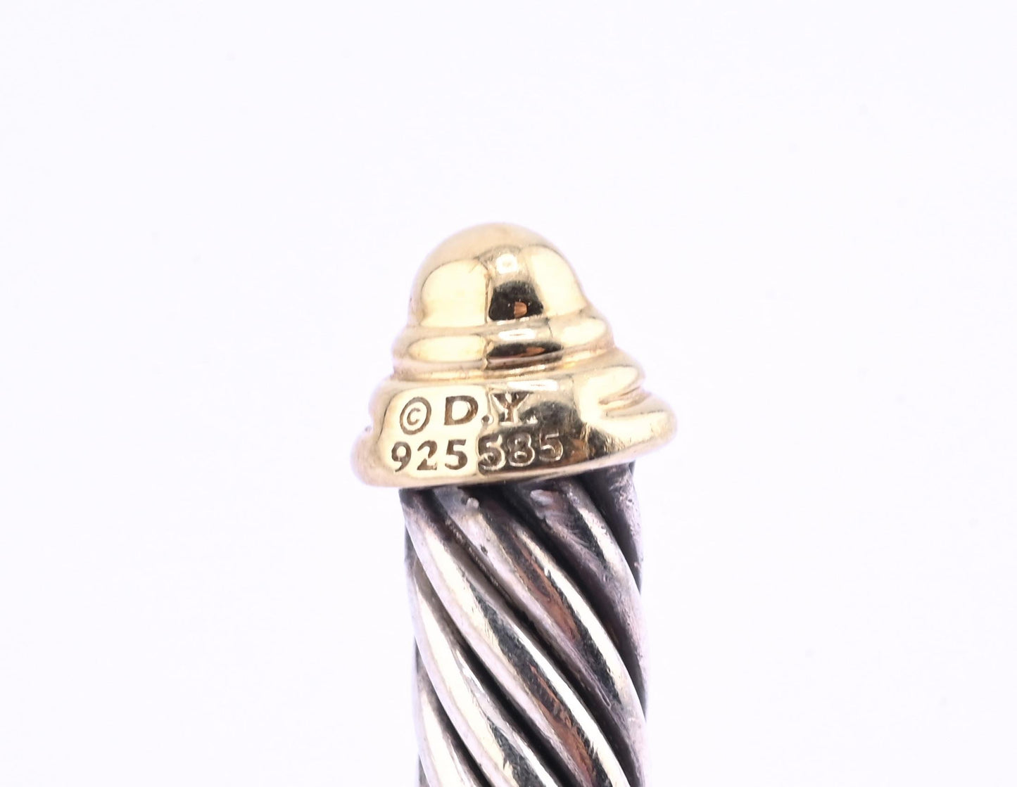 David Yurman 14k Gold & Sterling Silver Cable Classics Cuff