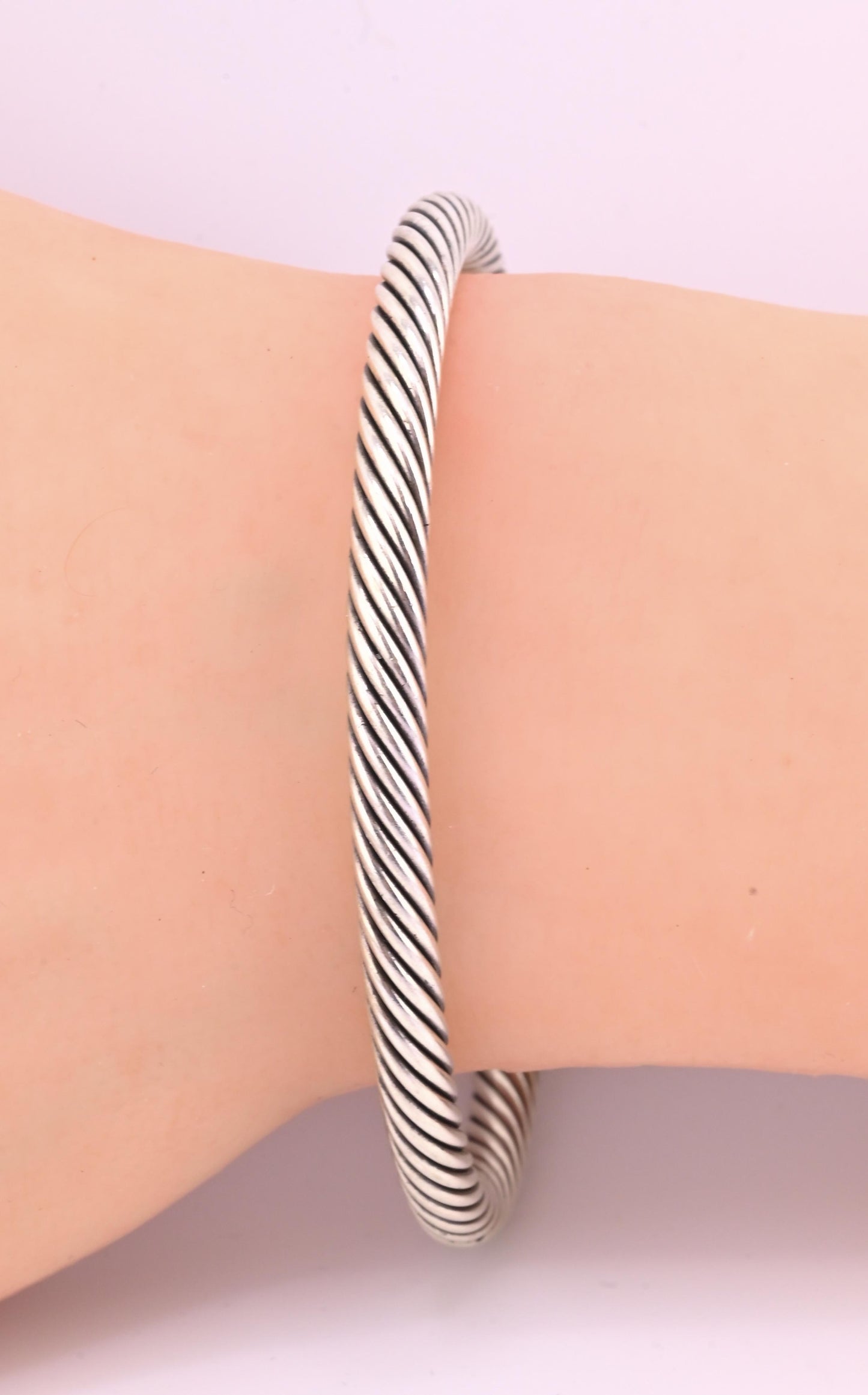 David Yurman 14k Gold & Sterling Silver Cable Classics Cuff