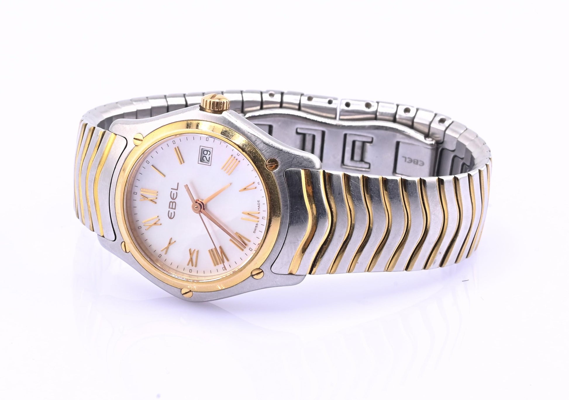 Ebel Classic Wave Ladies Watch – 18k Gold & Stainless Steel