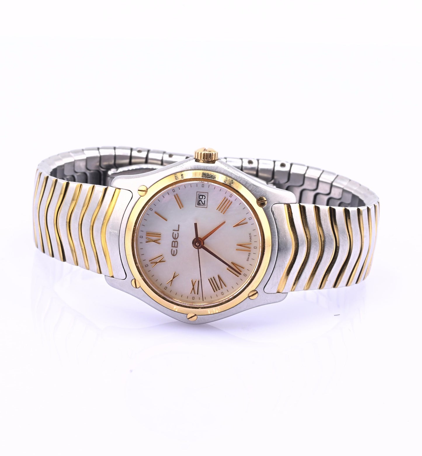 Ebel Classic Wave Ladies Watch – 18k Gold & Stainless Steel