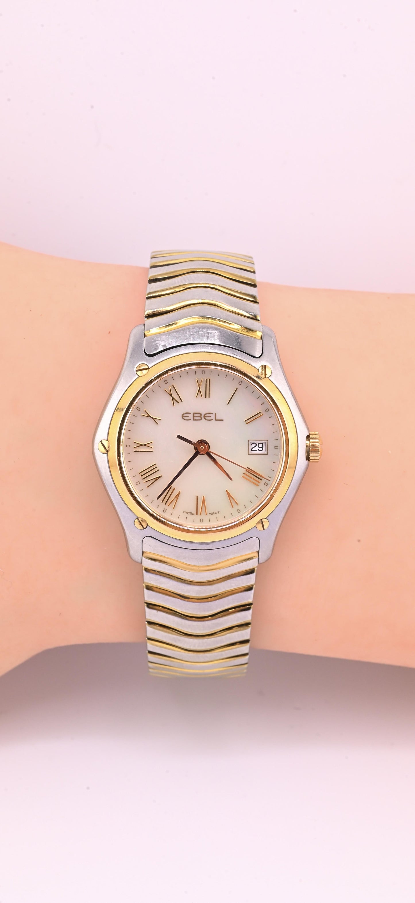 Ebel Classic Wave Ladies Watch – 18k Gold & Stainless Steel