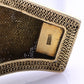 Antique Chinese Gilt Silver Filigree & Enamel Cuff Bracelet with Carved Celadon