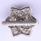 18k White Gold 0.99ctw Natural Diamond Swirl Flower Pendant / Brooch