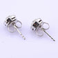 14k White Gold Diamond Halo Miracle Set Stud Earrings — .24-.30 CTW
