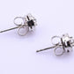 14k White Gold Diamond Halo Miracle Set Stud Earrings — .24-.30 CTW
