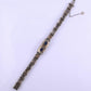 Antique Art Deco 14k White Gold Filigree Bracelet with Sapphires & Diamonds