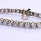 Fine 18k White Gold 4.00–5.00 Carat Diamond Tennis Bracelet 36 Natural Diamonds