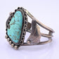 Navajo Sterling Silver and Graduated Turquoise Row Cuff