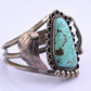 Navajo Sterling Silver and Graduated Turquoise Row Cuff