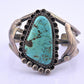 Navajo Sterling Silver and Graduated Turquoise Row Cuff
