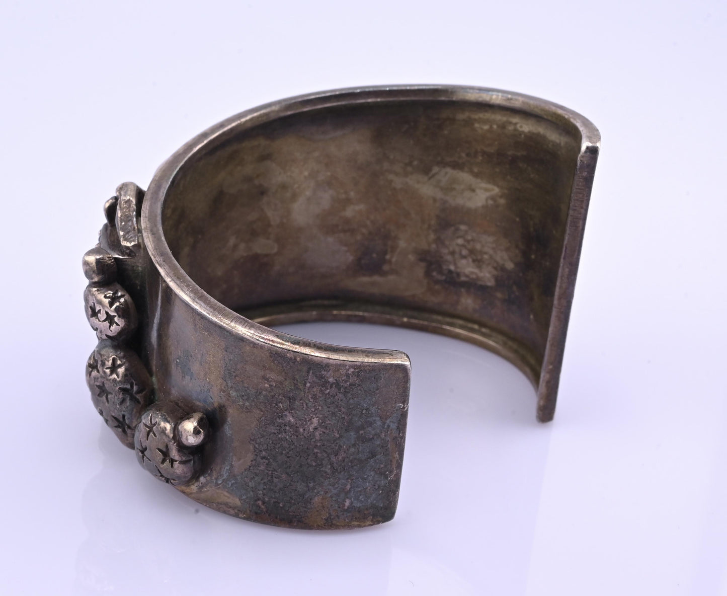 Carol Felley Sterling Silver Narrative Cuff Bracelet
