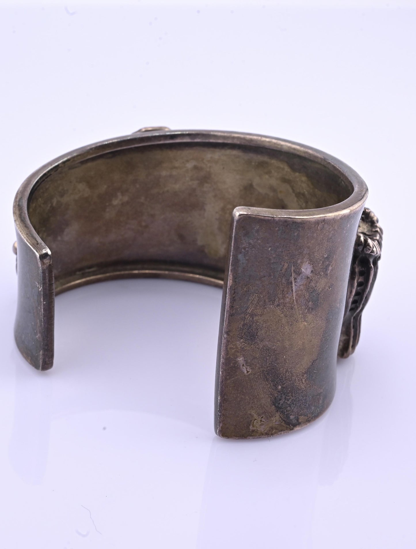 Carol Felley Sterling Silver Narrative Cuff Bracelet