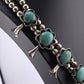 High-Grade Navajo Sterling Silver and Multi-Stone Turquoise Collar Necklace