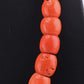 Antique Tibetan Momo Coral Graduated Bead Necklace 127 Grams