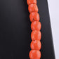 Antique Tibetan Momo Coral Graduated Bead Necklace 127 Grams