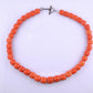 Antique Tibetan Momo Coral Graduated Bead Necklace 127 Grams
