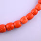 Antique Tibetan Momo Coral Graduated Bead Necklace 127 Grams