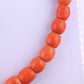 Antique Tibetan Momo Coral Graduated Bead Necklace 127 Grams