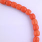 Antique Tibetan Momo Coral Graduated Bead Necklace 127 Grams